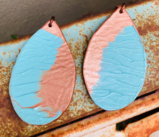 Copper & Turquoise Earrings